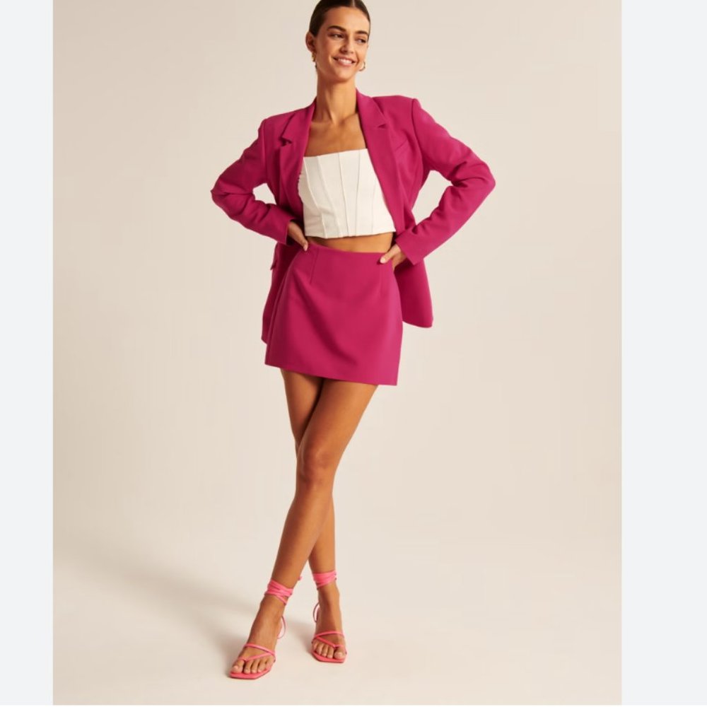 NWT Abercrombie & Fitch Magenta Blazer